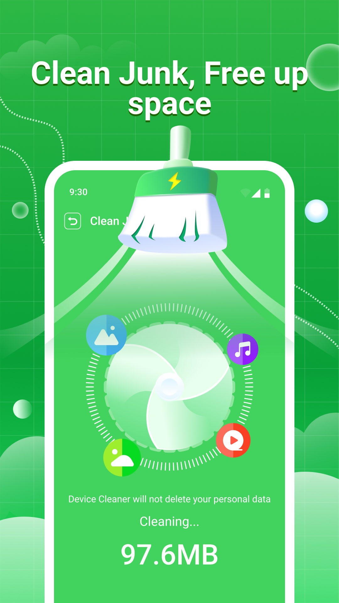 Clean Junk, Free up space